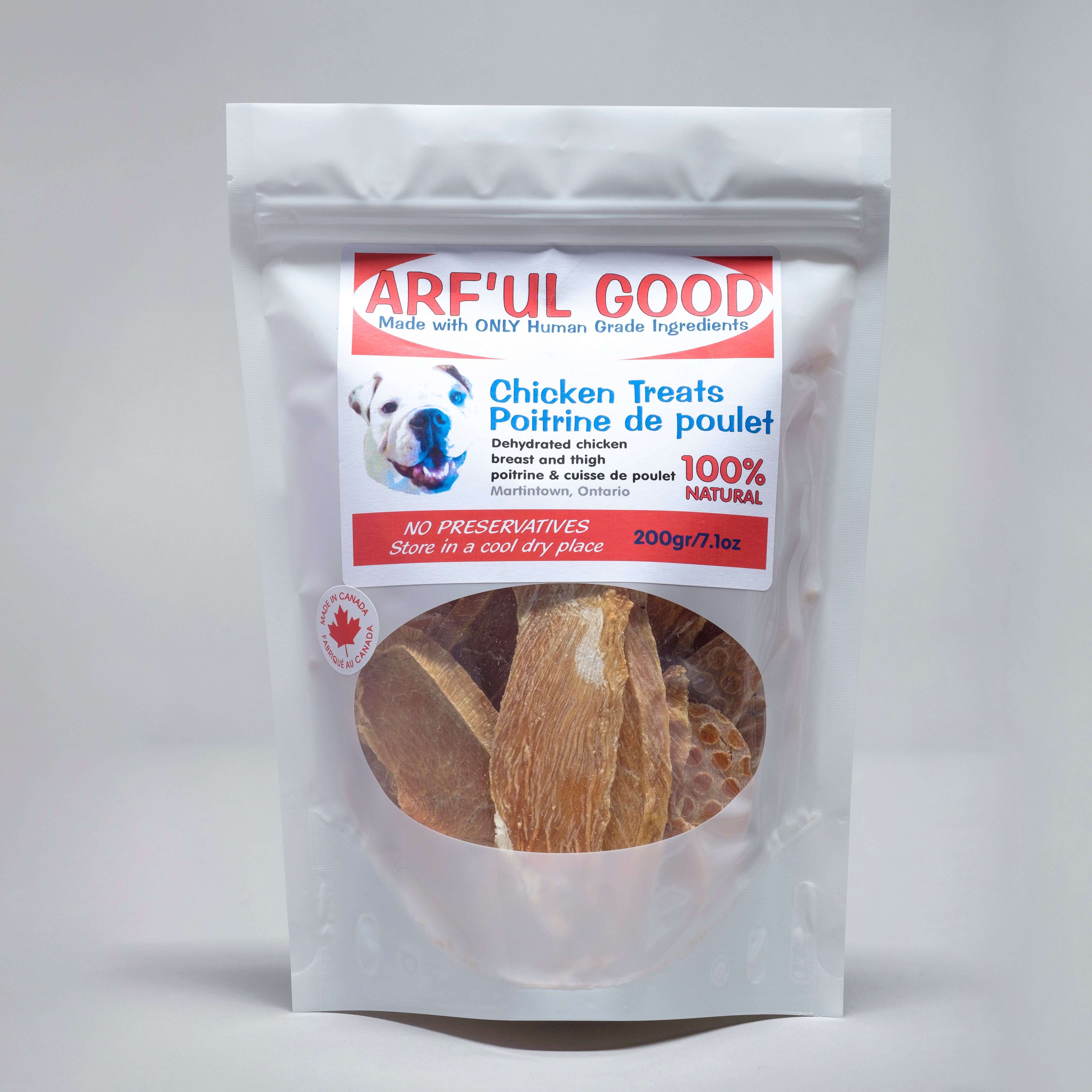 Chicken Treats - 200 Gram Package – Arf'ul Good