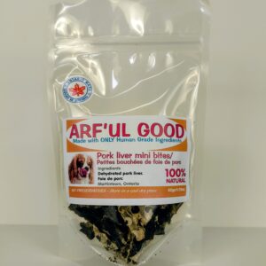 Dehydrated Pork Liver Mini Bites 50 gr bag