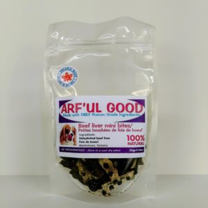 Dehydrated Beef Liver Mini Bites 50 gr bag