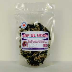 Dehydrated Beef Liver Mini Bites 200 gr bag