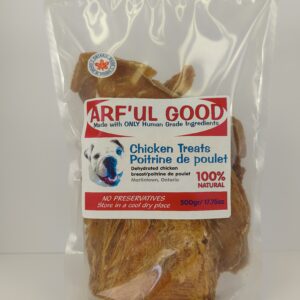 Dehydrated Chicken Breast 500 gr clear bag